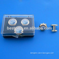 Offset Printed Logo Round Blank Cufflinks in Acrylic Box